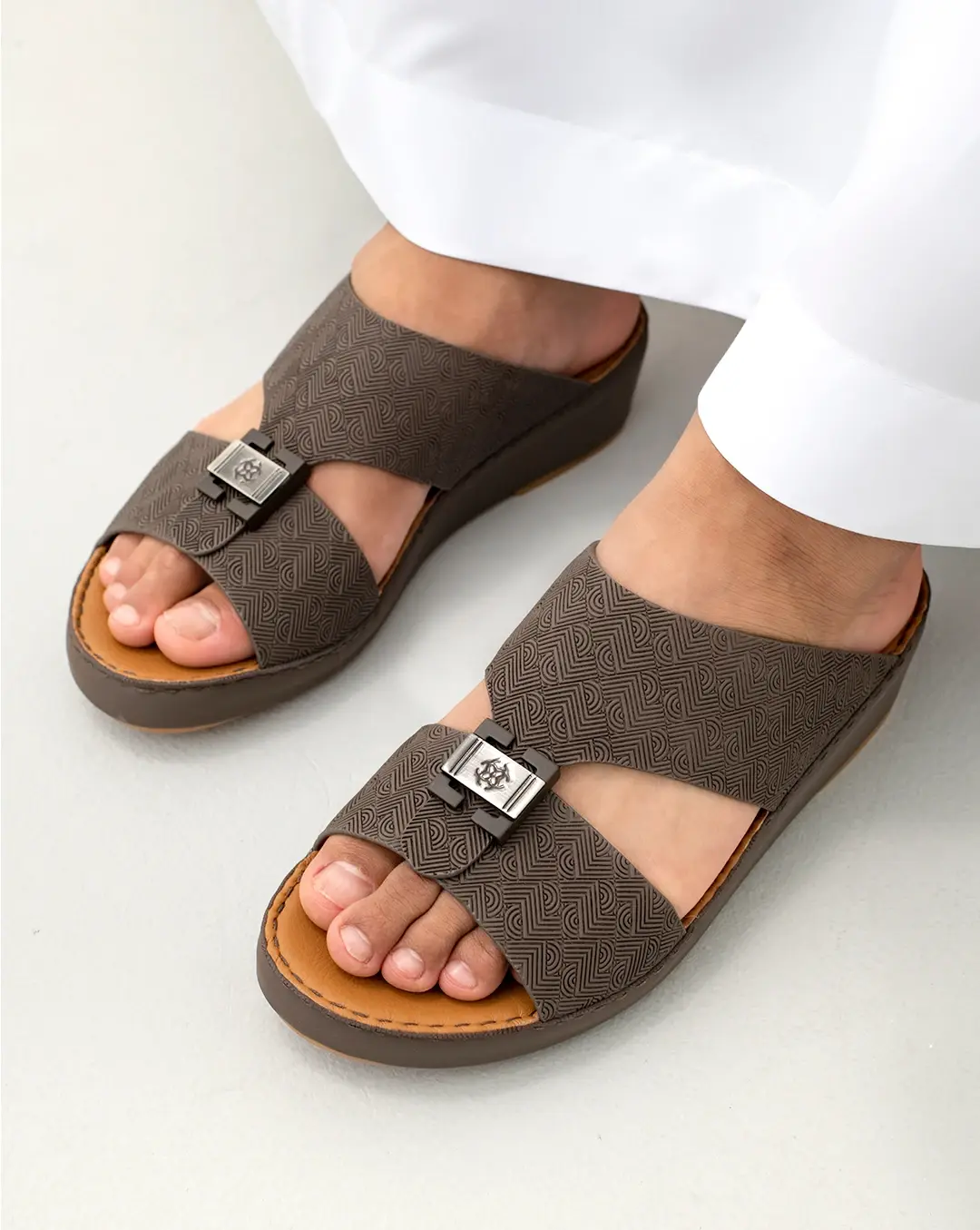 Genuine calf leather Arabic Slippers